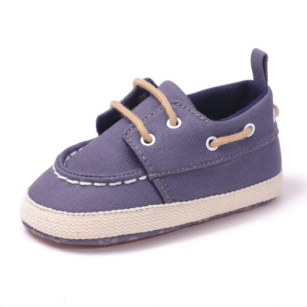 iKid Canvas Shoes Boys Baby Peas Soft-Soled Non-Slip Toddler Shoes - Image 4