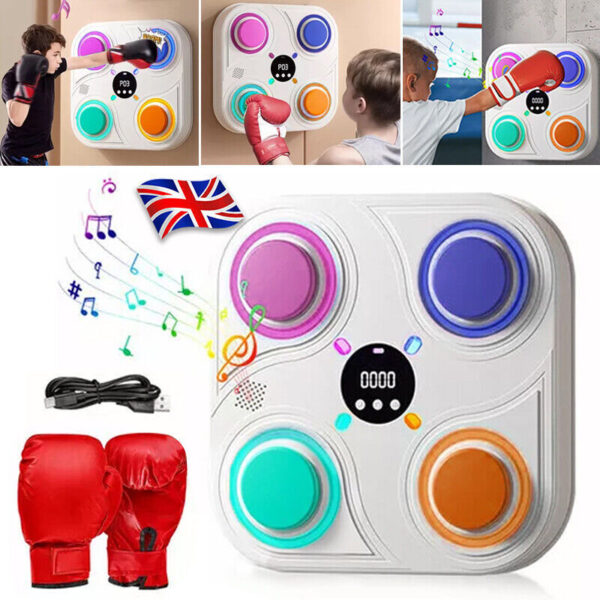 iKid Smart Punching Boxing Electronic Music Machine Home Training Bluetooth With Led. - Image 4