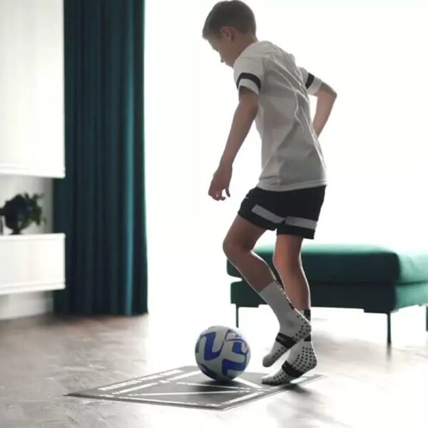 iKid Soccer Football Training Mat Carpet Non Slip For Kids Adults Solo Practice - Image 8