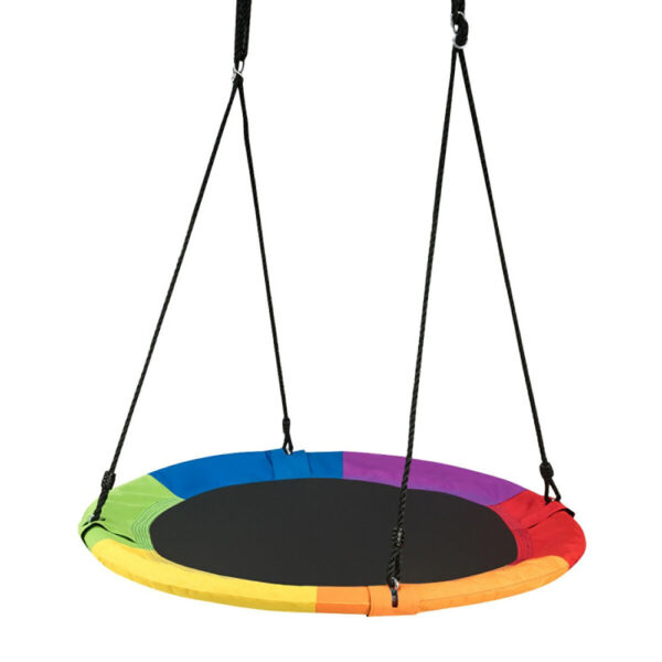 iKid 40 Inch Flying Saucer Tree Swing Outdoor Play For Kids - Image 10