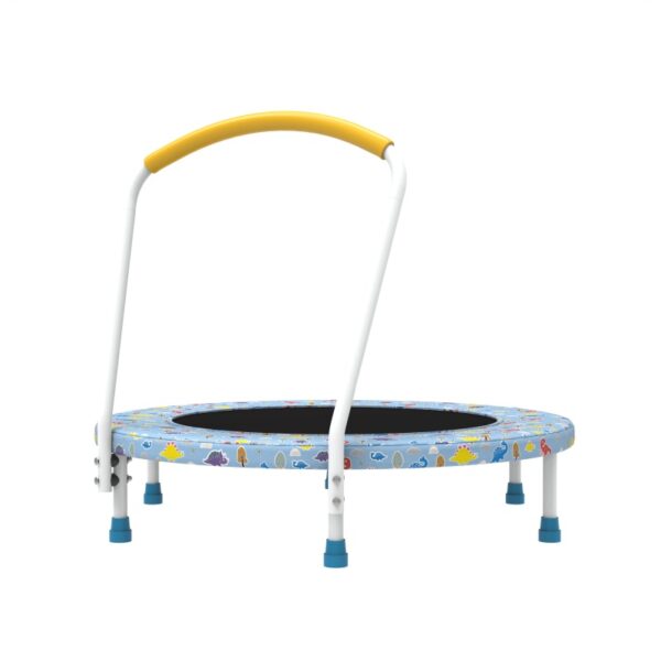 iKid 36 Inch Mini Trampoline Suitable For Children Aged 1-6 With Indoor And Outdoor Handles For Children'S Play - Image 4