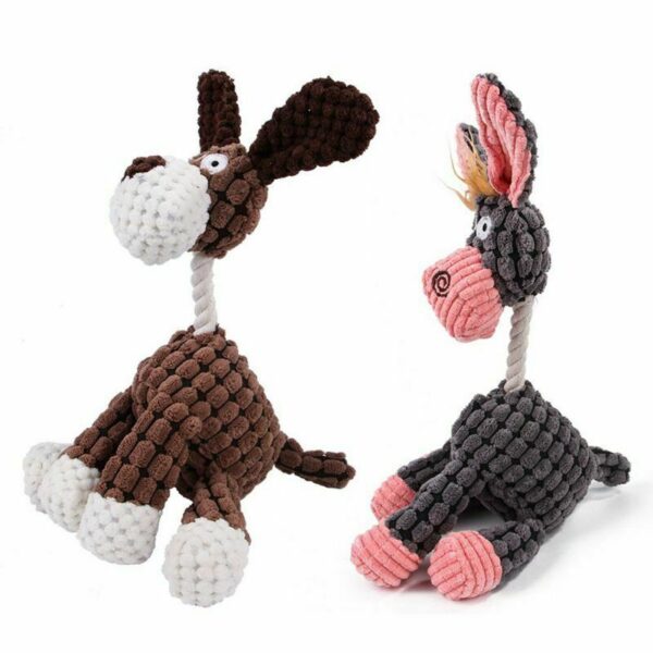 iKid Dog Toy Play Funny Pet Puppy Chew Squeaker Squeaky Plush Sound Toys Clean Teeth - Image 4