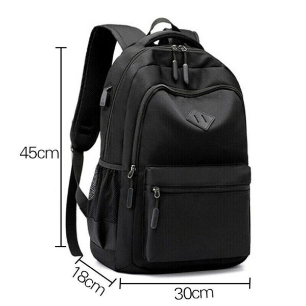 iKid Men Women Boys Laptop Backpack Waterproof Large Mens Rucksack Travel School Bag - Image 8