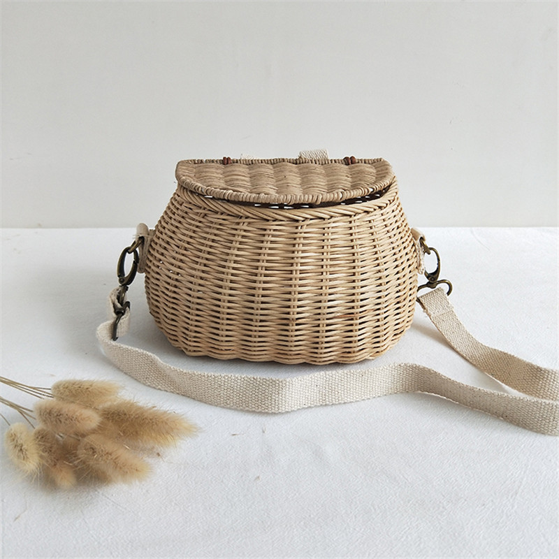 iKid Children’S Bicycle Rattan Woven Storage Basket