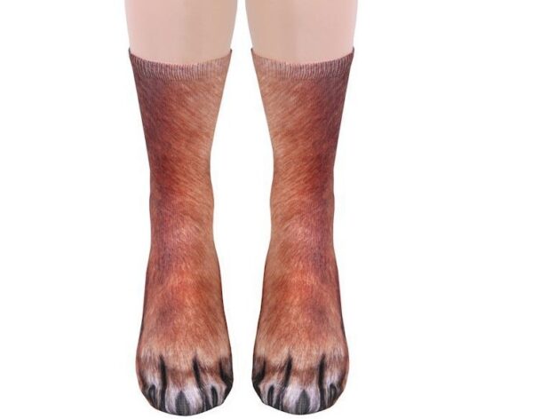 iKid 3D Animal Paw Socks Cute Cat Claws Socks Unisex Long Socks - Image 5