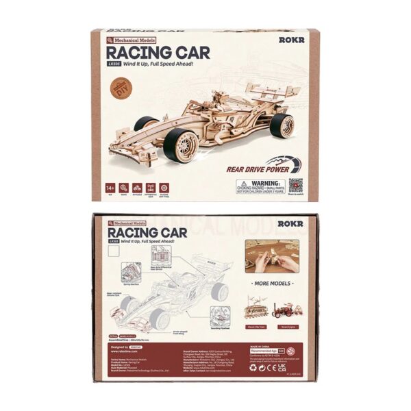 iKid Rokr Racing Car 3D Wooden Puzzle Only Supports Tk And Independent Station Platforms - Image 7