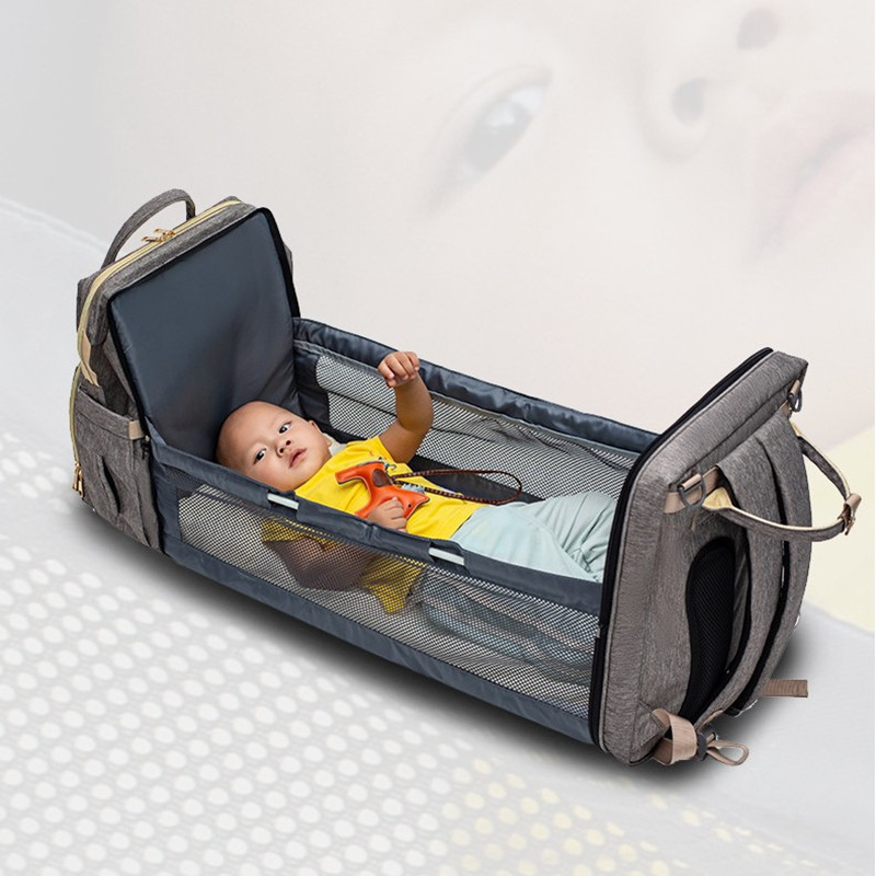 iKid Usb Charging Version Mommy Bed Backpack Folding Large Capacity Multi-Function