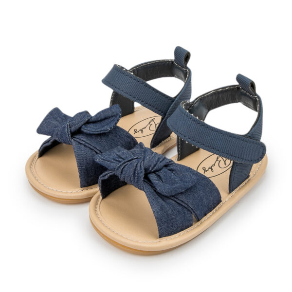 iKid Summer New Baby Bow Sandals Rubber Sole - Image 6