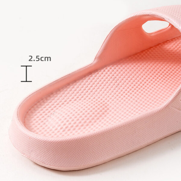 iKid Solid Color Thick Bottom Home Slippers Summer Non-Slip Floor Bathroom Slipper Women Men Couples Shoes - Image 9