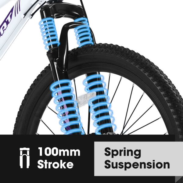 iKid S26103 26 Inch Mountain Bike For Teenagers Girls Women Shimano 21 Speeds With Dual Disc Brakes And 100Mm Front Suspension - Image 8