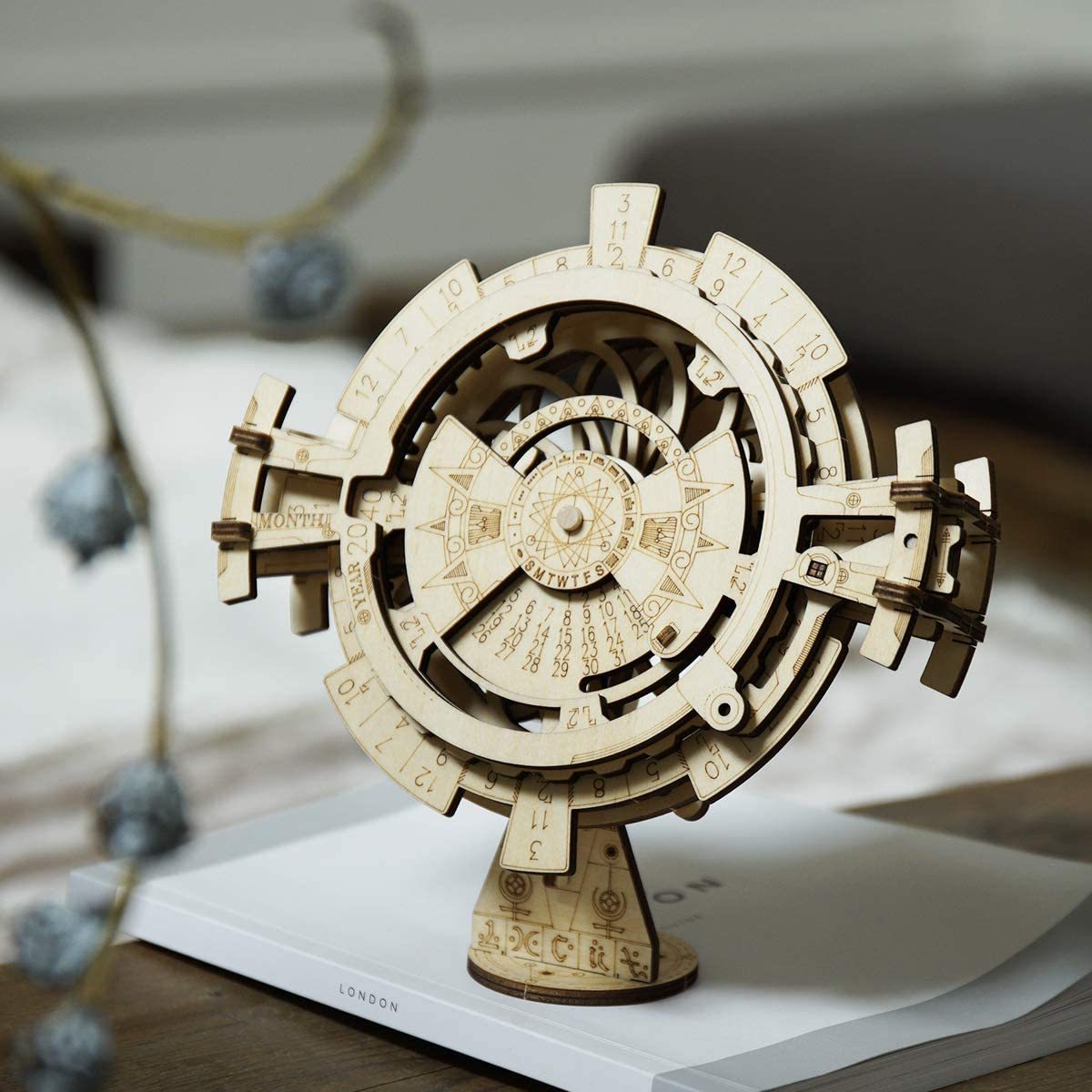 iKid Rokr Diy 3D Wooden Puzzle Perpetual Calendar Assembly Kids Toy Jigsaws