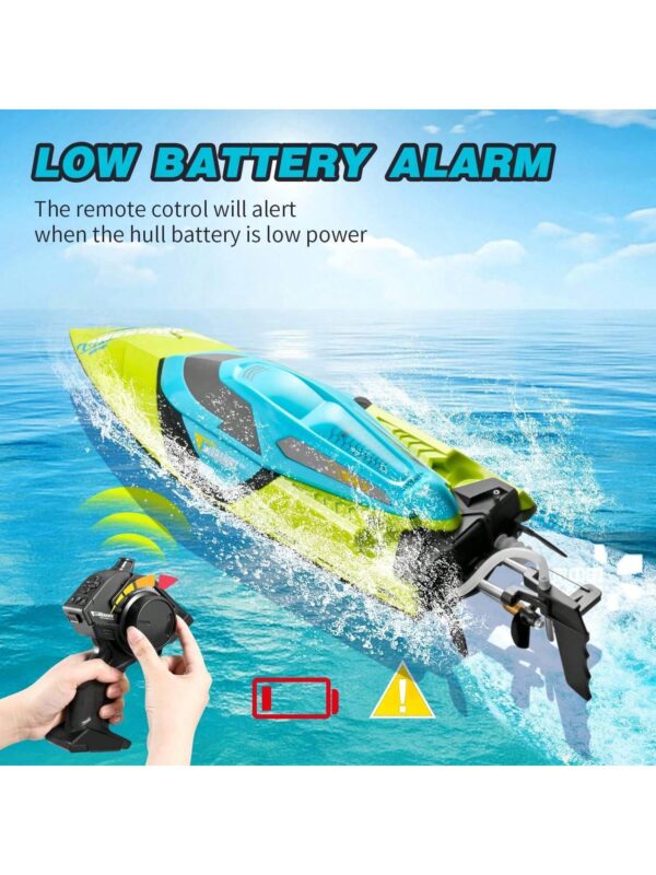 iKid 4Drc S2 4Drc Fast Rc Boat For Pools And Lakesremote Control Boat With Led Lights2.4Ghz High Speed Rc Racing Boats For Lakes Low Battery Alarmlogistics Is Randomly Dispatched By Upsusps And Fedex - Image 6