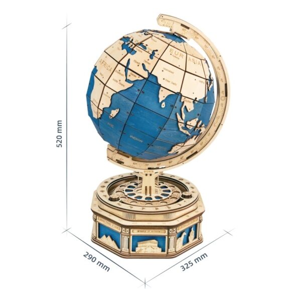 iKid Robotime Globe Earth 567Pcs 3D Wooden Puzzle Games Ocean Map Ball Assemble Model Toys Xms Gift For Children Boys Dropshipping - Image 2