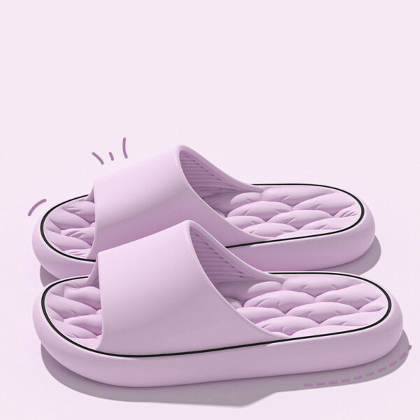 iKid Non-Slip Design Bathroom Slippers Home Summer Thick Sole Floor Bedroom House Shoes For Women Men - Image 10