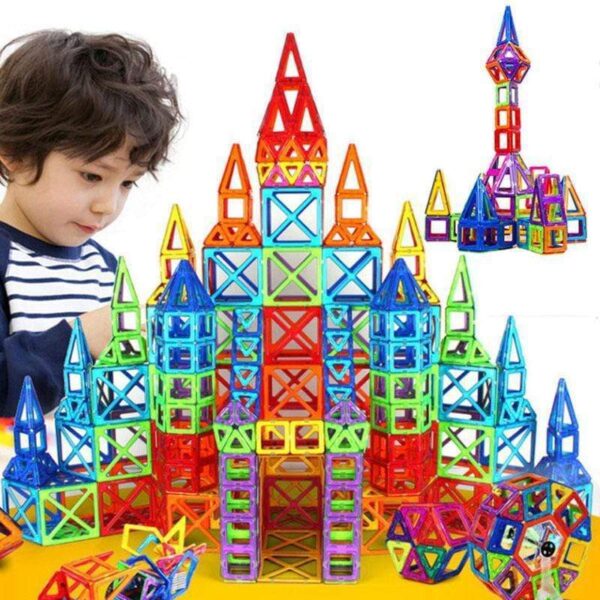 iKid Magnetic Building Blocks Diy Magnets Toys For Kids Designer Construction Set Gifts For Children Toys - Image 4