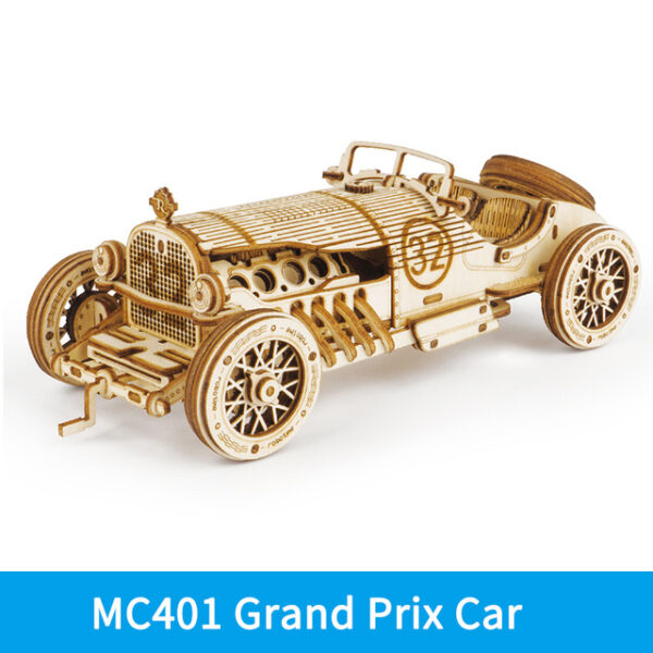 iKid Car 3D Wooden Puzzle Game Assembly Racing Children'S Toys - Image 6