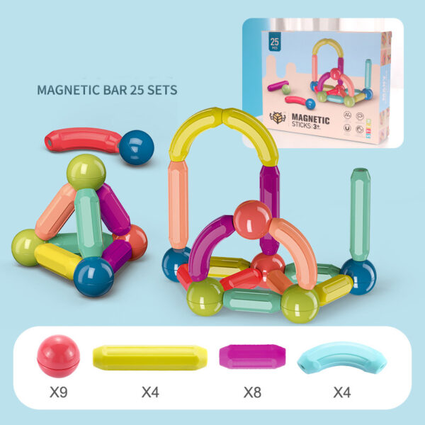 iKid Baby Toys Magnetic Stick Building Blocks Game Magnets Children Set Kids Magnets For Children Magnetic Toy Bricks - Image 3