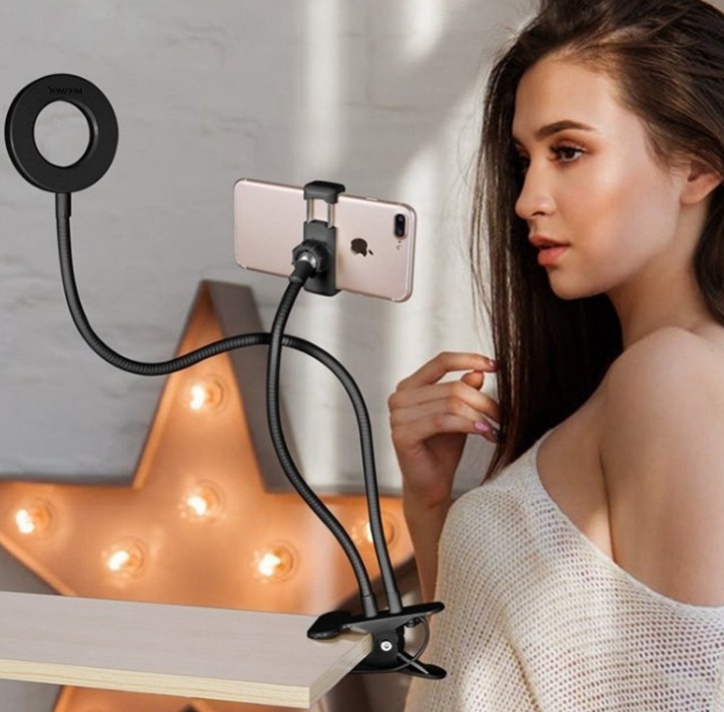 iKid Led Selfie Ring Light For Live Adjustable Makeup Light-8Cm Stand