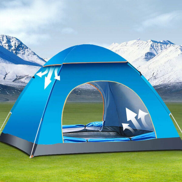 iKid 3-4 Person Automatic Up Outdoor Hiking Camping Tent Waterproof Uv Protection - Image 10