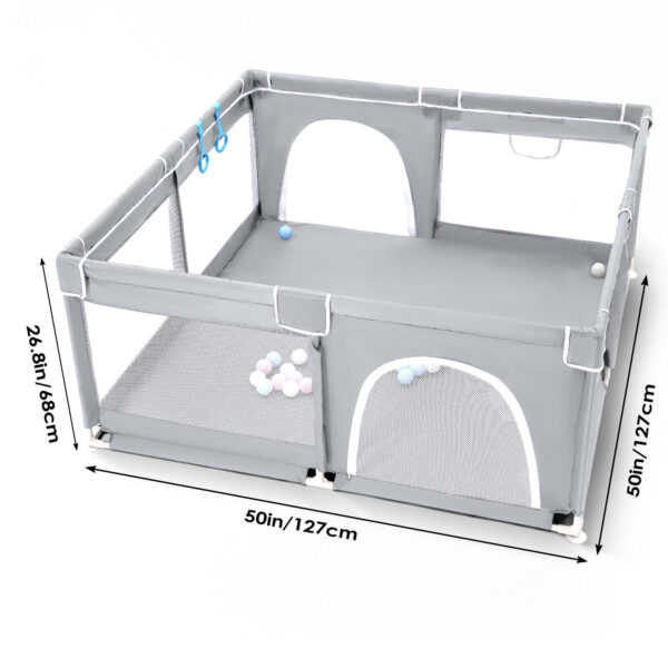 iKid Baby Playpen With Mat Activity Centre Indoor Outdoor Baby Fence Toddlers Babies - Image 5