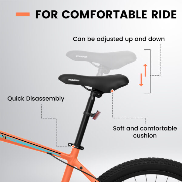 iKid A26322 26-Inch Mountain Bike Aluminum Frame Shock Absorbing Front Fork Bike 21-Speed Disc Brake Mountain Bike - Image 2