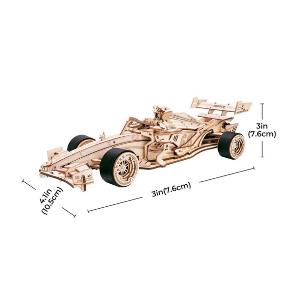 iKid Rokr Racing Car 3D Wooden Puzzle Only Supports Tk And Independent Station Platforms - Image 2