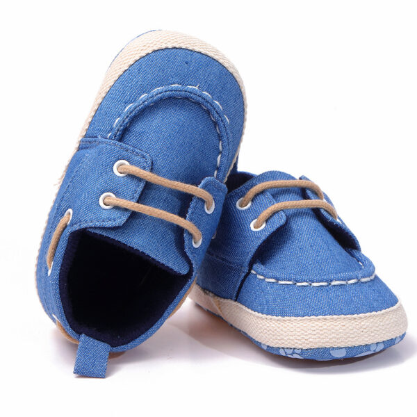 iKid Canvas Shoes Boys Baby Peas Soft-Soled Non-Slip Toddler Shoes - Image 2