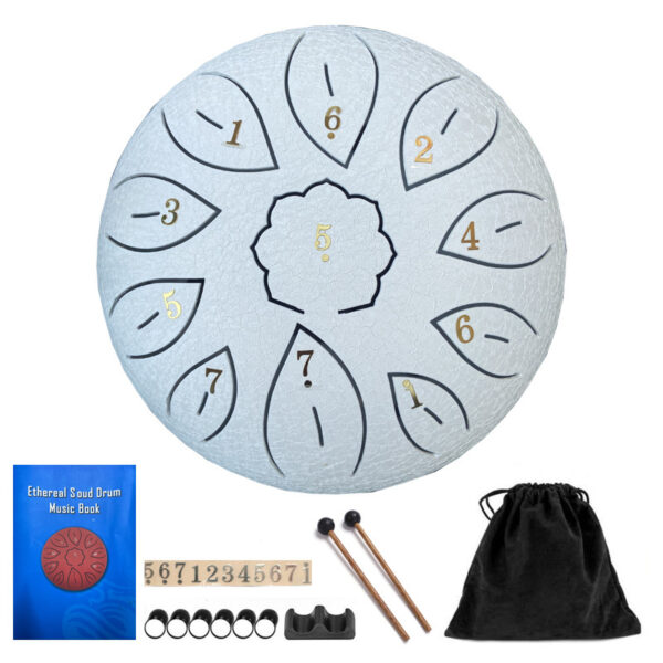 iKid 6-Inch 11-Tone Ethereal Drum C Steel Tongue Drum - Image 9
