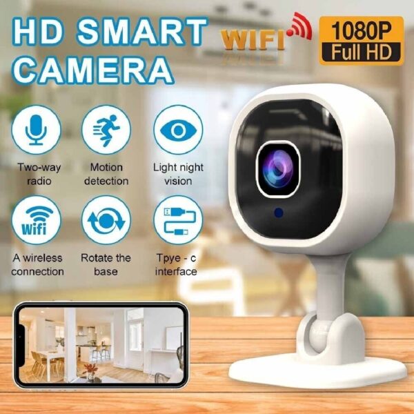 iKid 1080P Hd Mini Camera Security Ip Cctv Wireless Wifi Home Indoor Night Vision Cam - Image 3