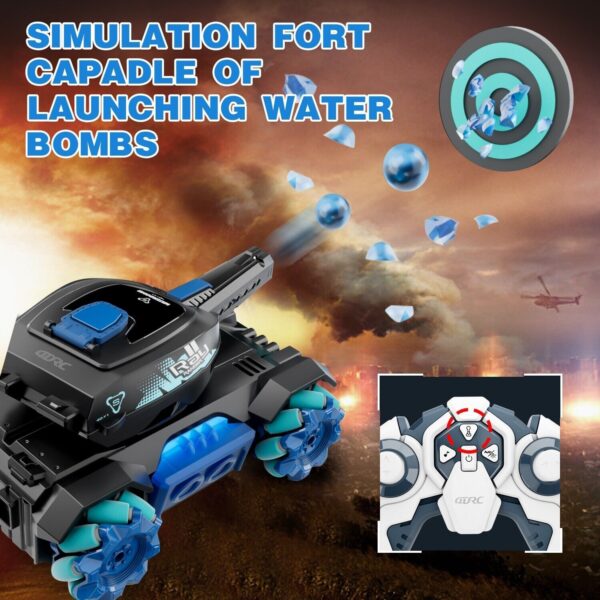 iKid De 4Drc Y1 Rc Tank Shooting Gesture Sensing Rc Stunt Car With Light Music - Image 6