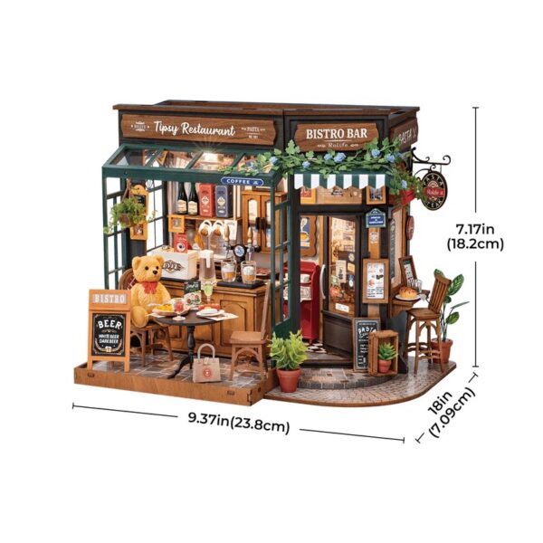iKid Rolife Tipsy Restaurant Diy Miniature House Only Supports Tk And Independent Website Platforms - Image 2