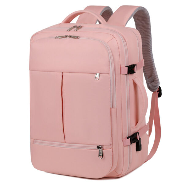 iKid Large Capacity Backpack For Women Men Multiple Pockets And Zippers Versatile Computer Bags Business Travel Backpack - Image 9