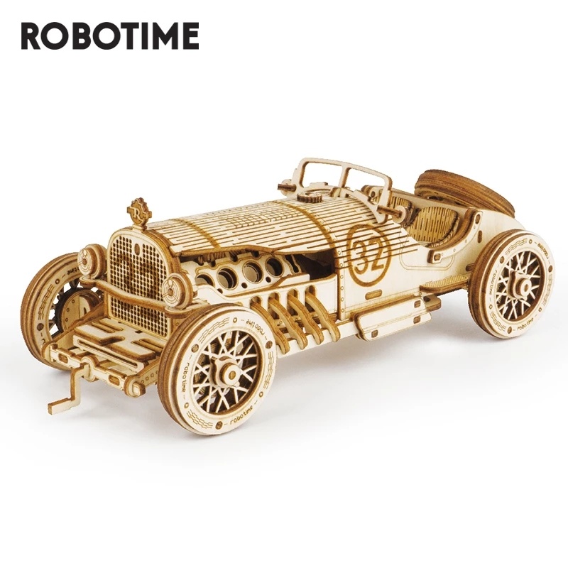 iKid Car 3D Wooden Puzzle Game Assembly Racing Children’S Toys