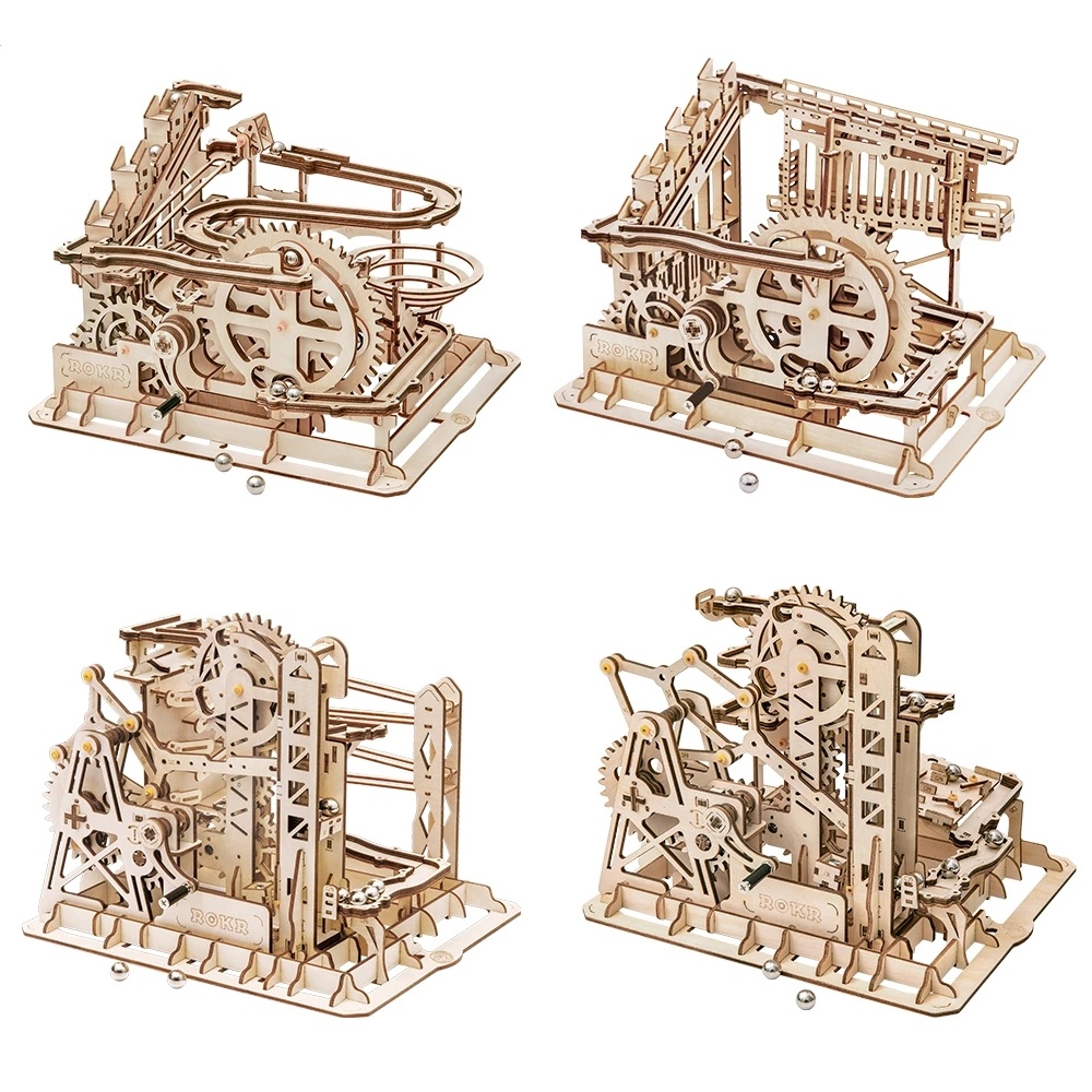 iKid 3D Diy Wooden Puzzle Roller Coaster Children’S Toys