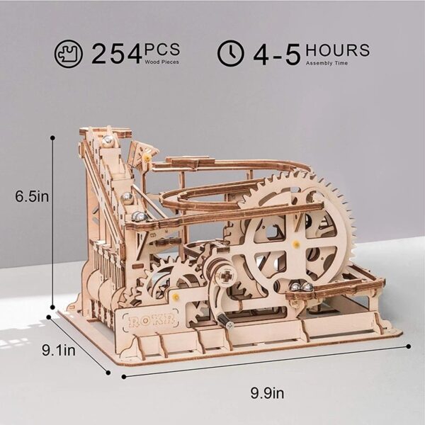 iKid 3D Diy Wooden Puzzle Roller Coaster Children'S Toys - Image 5