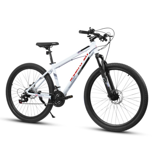 iKid A27366 27 Inch Mountain Bike 21 Speed Suspension Fork Aluminum Frame Disc Brake Mountain Biking For Both Men And Women. - Image 8