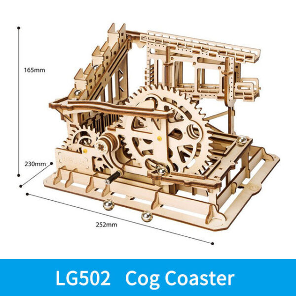iKid 3D Diy Wooden Puzzle Roller Coaster Children'S Toys - Image 7