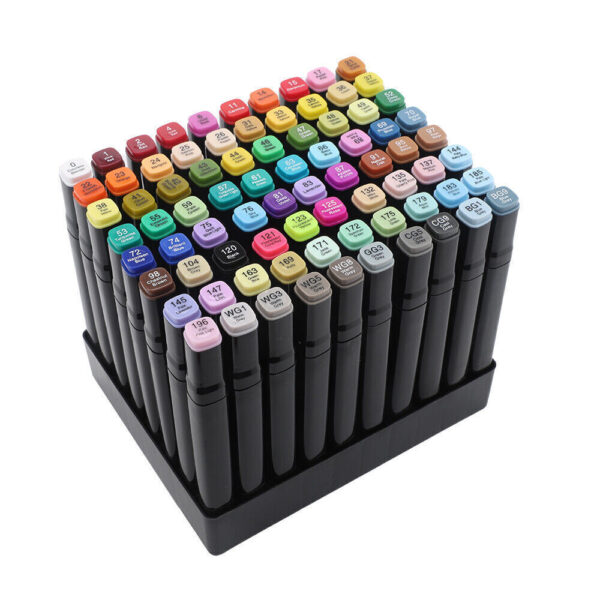 iKid 80 Farbe Acrylstifte Marker Set Permanent Pen Diy Graffiti Sketch Dual Pen - Image 3