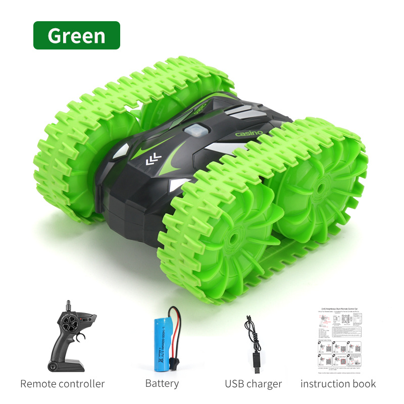 iKid Remote Controlled High-Speed Car Four-Wheel Drive Off-Road Vehicle Stunt High-Speed Flipping Car 2-In-1 Toy