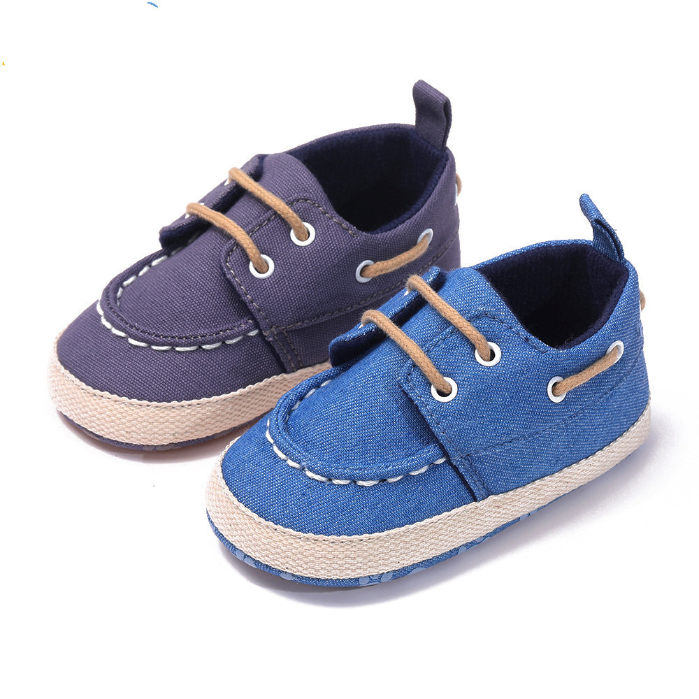 iKid Canvas Shoes Boys Baby Peas Soft-Soled Non-Slip Toddler Shoes