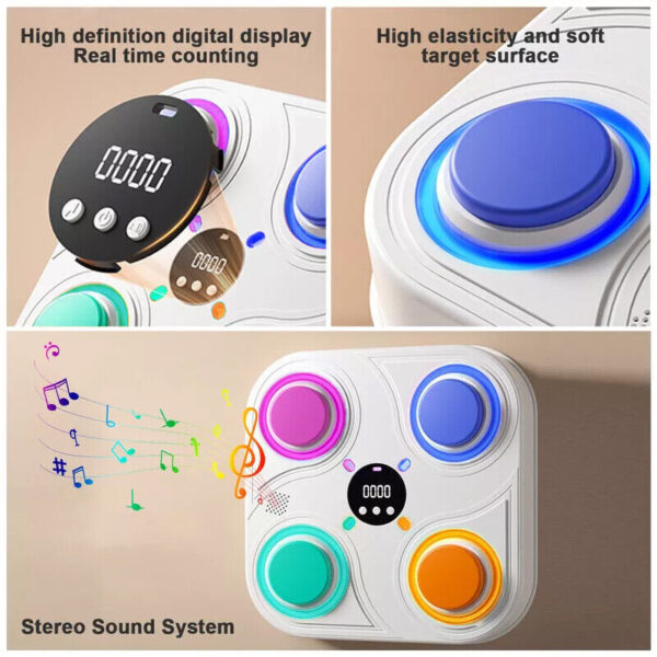 iKid Smart Punching Boxing Electronic Music Machine Home Training Bluetooth With Led. - Image 9