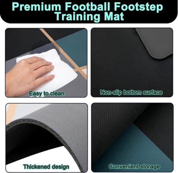 iKid Soccer Football Training Mat Carpet Non Slip For Kids Adults Solo Practice - Image 4