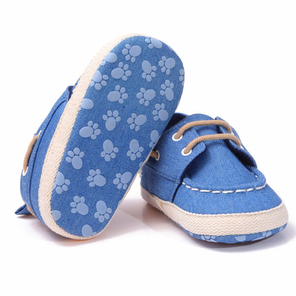 iKid Canvas Shoes Boys Baby Peas Soft-Soled Non-Slip Toddler Shoes - Image 5