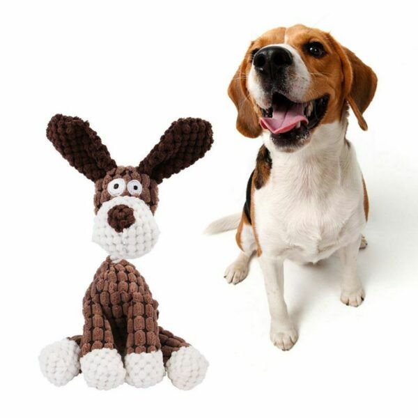 iKid Dog Toy Play Funny Pet Puppy Chew Squeaker Squeaky Plush Sound Toys Clean Teeth - Image 5