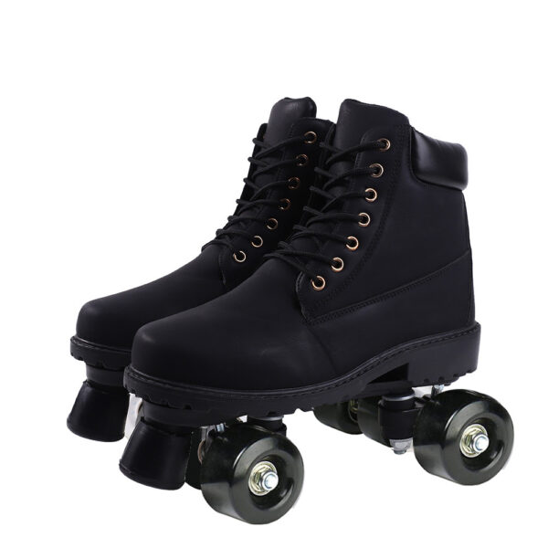 iKid Double Row Skates Double Row Pulleys Four-Roller Skates Roller Skating Flashing Wheels - Image 2