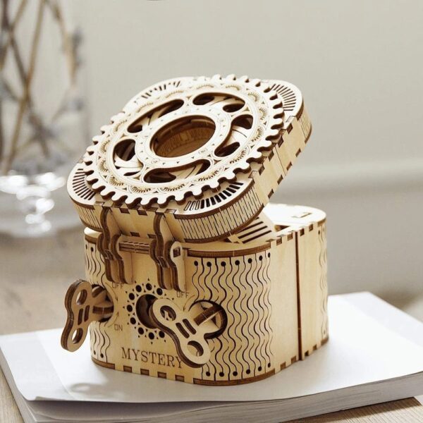 iKid Robotime Rokr 123Pcs Treasure Box Creative 3D Wooden Puzzle Game Assembly Toys Chris Gift For Children Adults Teens Dropshipping - Image 5