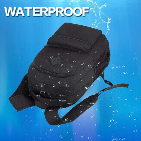 iKid Men Women Boys Laptop Backpack Waterproof Large Mens Rucksack Travel School Bag - Image 3