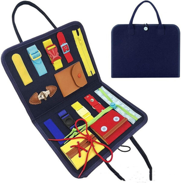 iKid New Busy Book Children'S Busy Board Dressing And Buttoning Learning Baby Early Education Preschool Sensory Learning Toy - Image 5