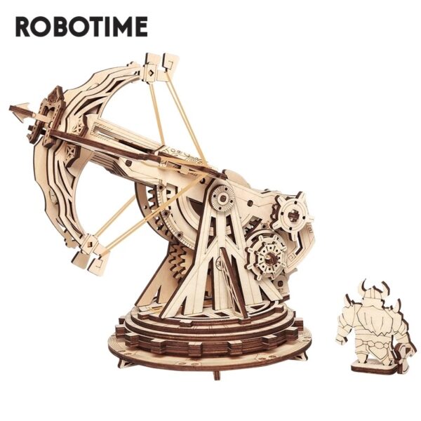 iKid Robotime Rokr Siege Heavy Ballista 3D Wooden Puzzle War Game Assembly Toys Gifts For Children Boys Kids Kw401 Dropshipping - Image 5