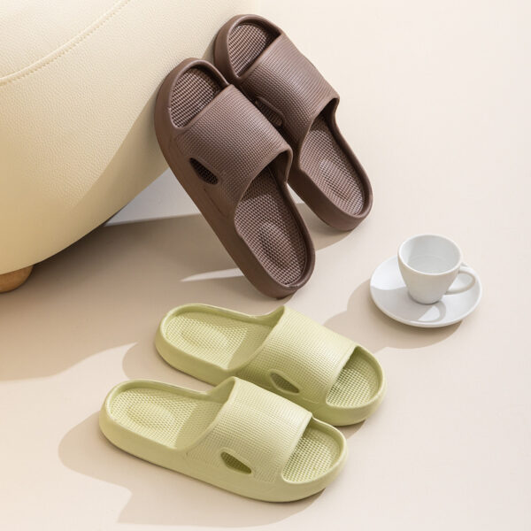 iKid Solid Color Thick Bottom Home Slippers Summer Non-Slip Floor Bathroom Slipper Women Men Couples Shoes - Image 7